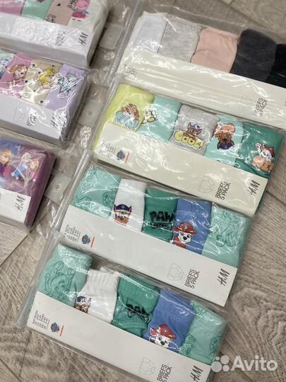 Нижнее белье H&М для мальчиков и девочек