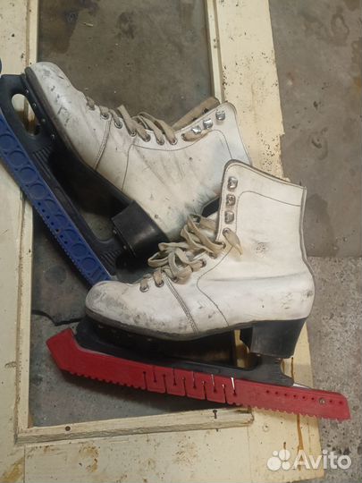 Коньки кожаные для девочек