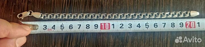 Серебряный браслет 21,5*6