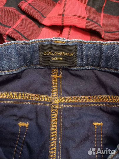 Рубашка джинсы детские dolce&gabbana 6-7 лет
