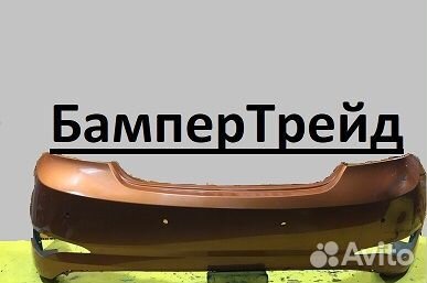 Задний бампер Хендай Солярис 2014-2017г.коричневый