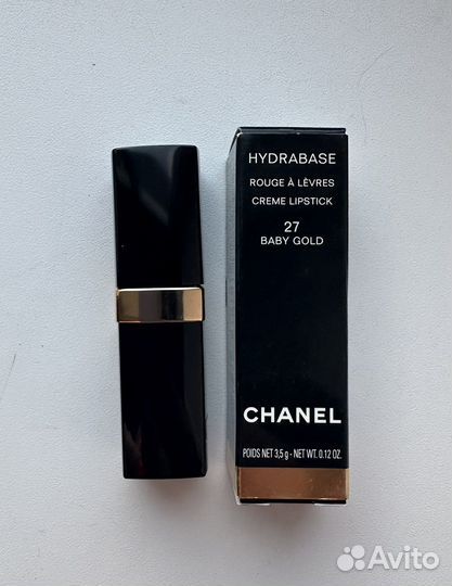 Chanel помада 27 baby gold винтаж