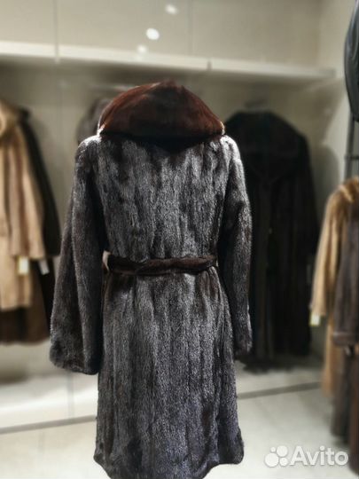 Шуба норковая с капюшоном 44 46 размер
