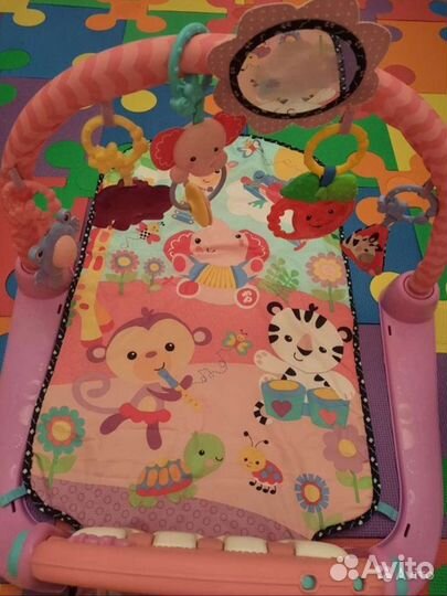 Коврик пианино fisher price, столик музыкальный