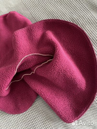 Капор с манишкой, капюшон полартек флис