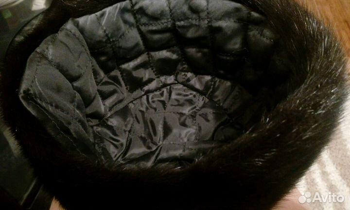 Норковая женская шапка