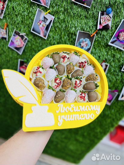 Клубника в шоколаде букеты