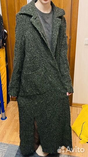 Шикарное шерстяное пальто Италия