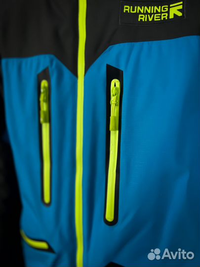 Куртка горнолыжная унисекс Running River голубая