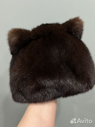 Шапка норковая женская новая