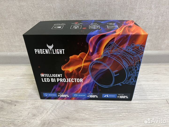 Biled lens Phoenix Y6 3D ярче чем Aozoom Dragon K3