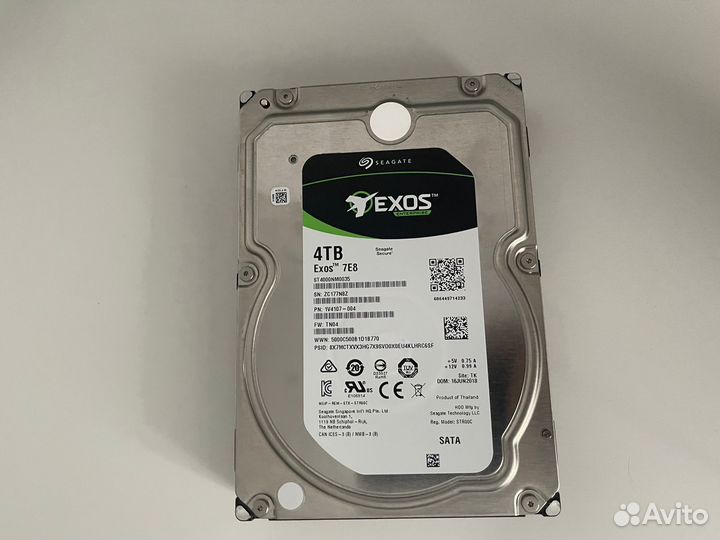 Жесткий диск Seagate Exos 7E8 (ST4000NM00035) 4GB