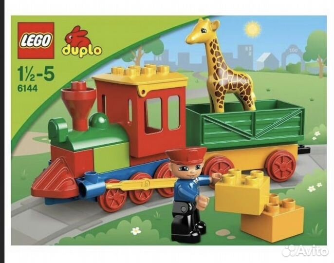 Lego duplo паровоз зоо