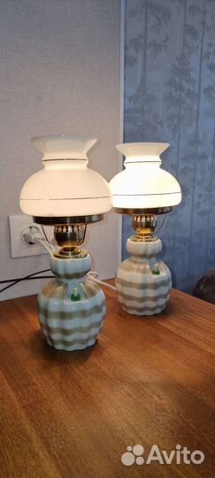 Лампа настольная, фарфор лфз