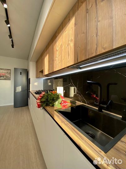 Прямая кухня на заказ под ключ в Новосибирске