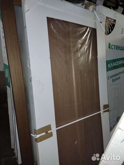 Дверь межкомнатная Стендор красное дерево, орех