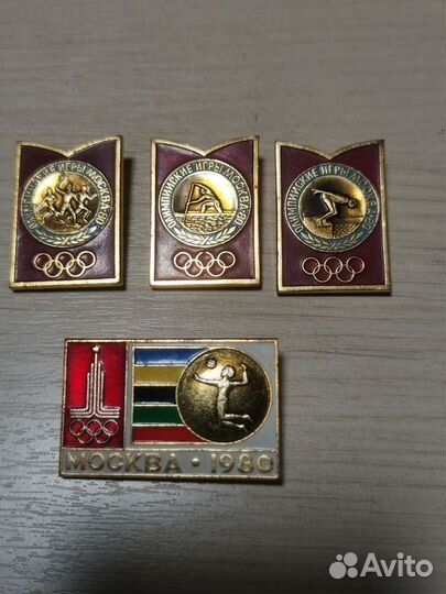 Значки олимпиада 80