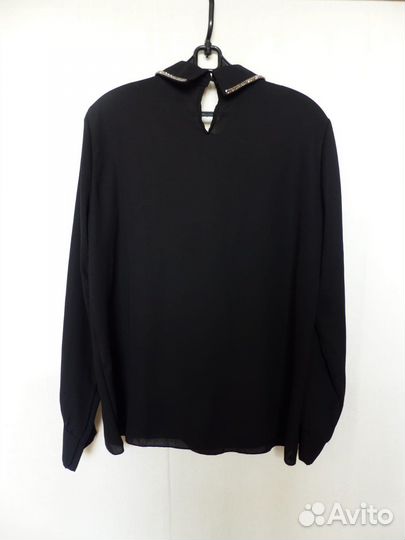 Блуза черная с бантом