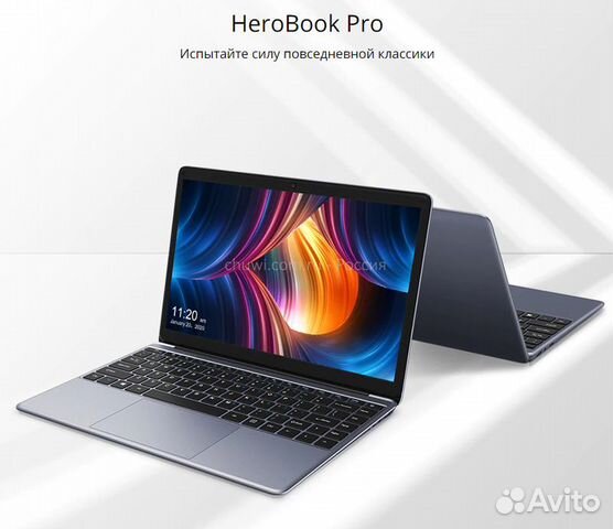 Ноутбук Chuwi HeroBook Pro Gray 14.1 (IPS 1920х108