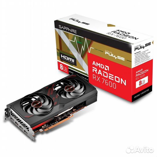 Видеокарта Sapphire Pulse RX 7600 8gb