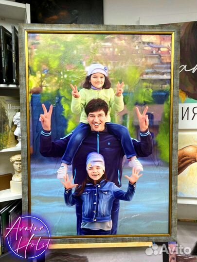 Портрет по фото на холсте Брянск быстро и красиво