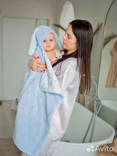 Полотенце детское с капюшоном