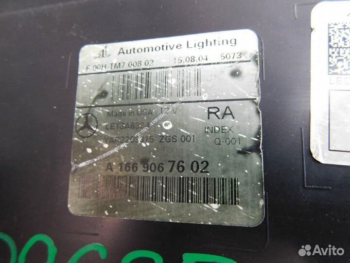 Фара правая Mercedes-Benz M-Class