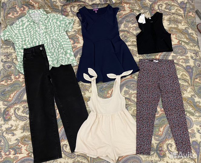 Пакет брендовых вещей для девочки 164