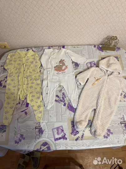 Пакет одежды для девочки с рождения