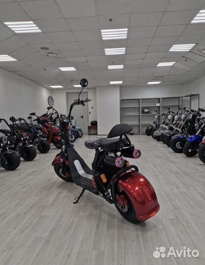 Электробайк Citycoco x7pro красный