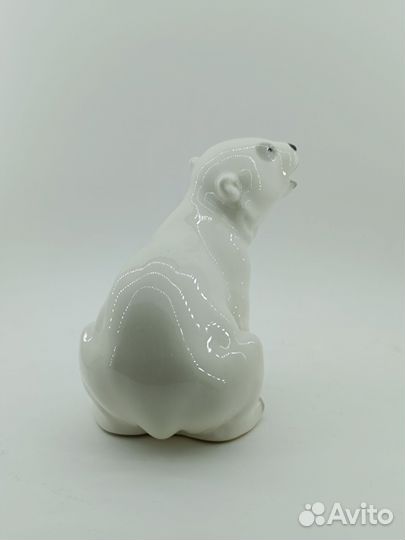 Фарфоровая статуэтка Медведь ревун лфз