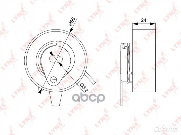 Ролик натяжной ремня грм PB1143 lynxauto