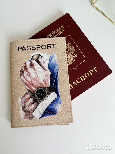 Обложка на паспорт мужская
