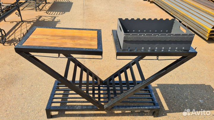 Мангал в стиле лофт