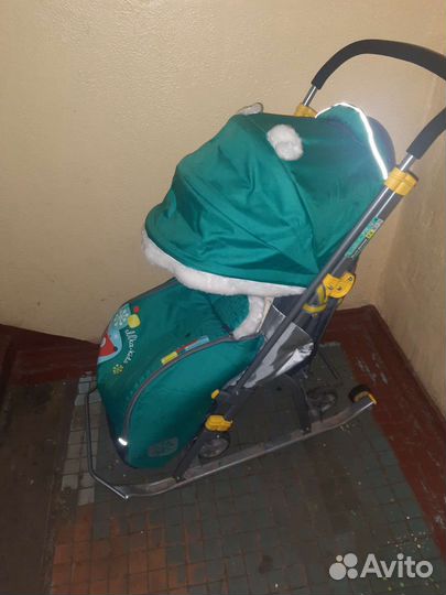 Детские санки коляска ника