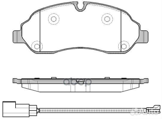 1602.02 колодки дисковые передние Ford Transit