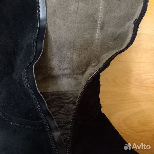 Сапоги зимние из натуральной замши