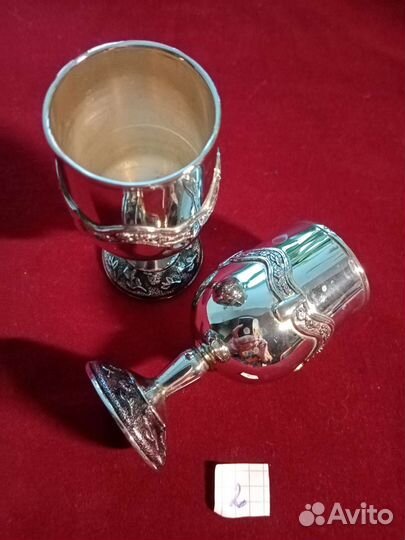 Хрусталь фужеры и стопки СССР, рюмки металл