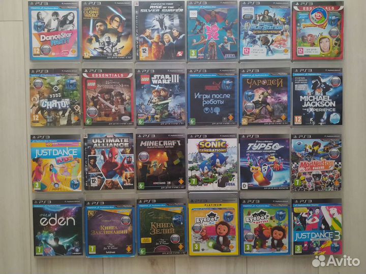 Большой выбор игр для PS3 (200+ дисков)
