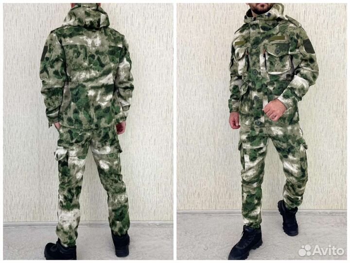 Костюм горка 8 мох на флисе для рыбалки и охоты