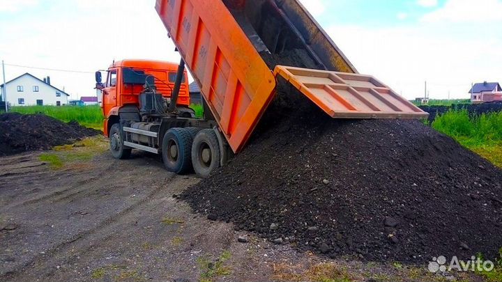 Доставка песка грунта крошка мусор дорожная