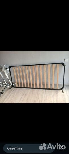 Кровать с матрасом 90х200