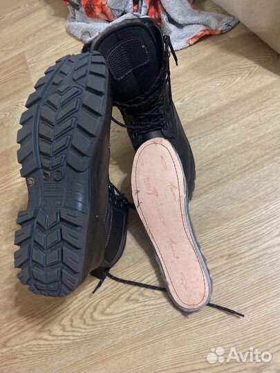 Ботинки рабочие мужские 43 размер,натур.кожа,мех
