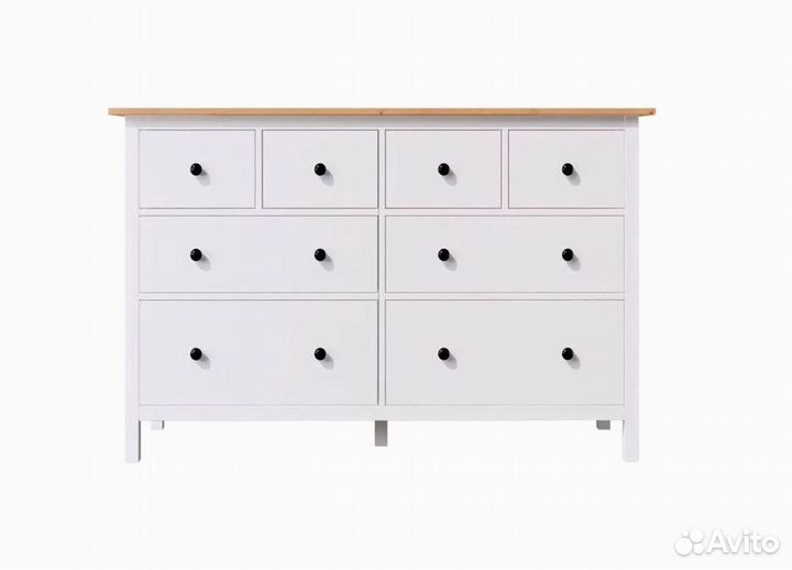 Комод хемнэс (hemnes) светло-коричневый, дерево