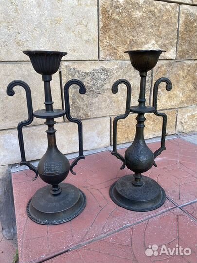 Бронзовый подсвечник