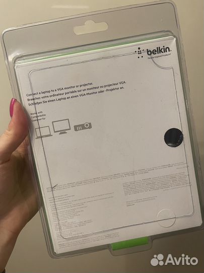 Кабель vga belkin 1.8m