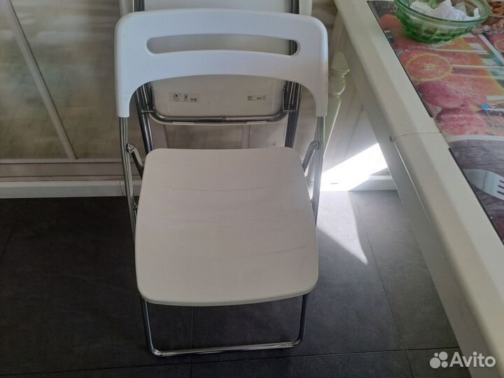 Стулья складные IKEA 2 шт +ретро стул складные