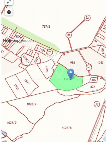 Участок 7,64 га (СНТ, ДНП)