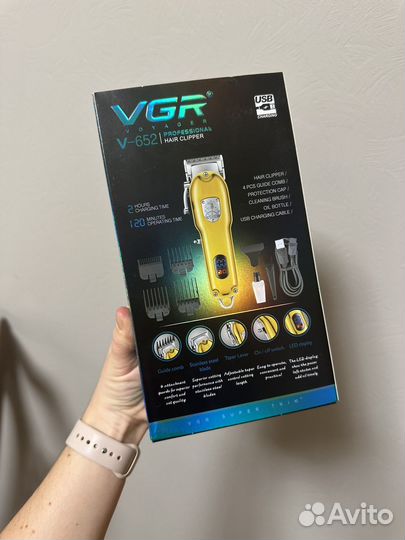 Машинка для стрижки VGR VGR V-652, золото