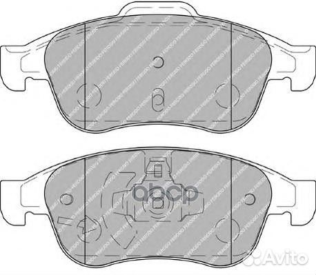 Колодки тормозные, передние FDB4180 Ferodo